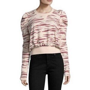 Free People Zaza Zebra Pullover Sweater